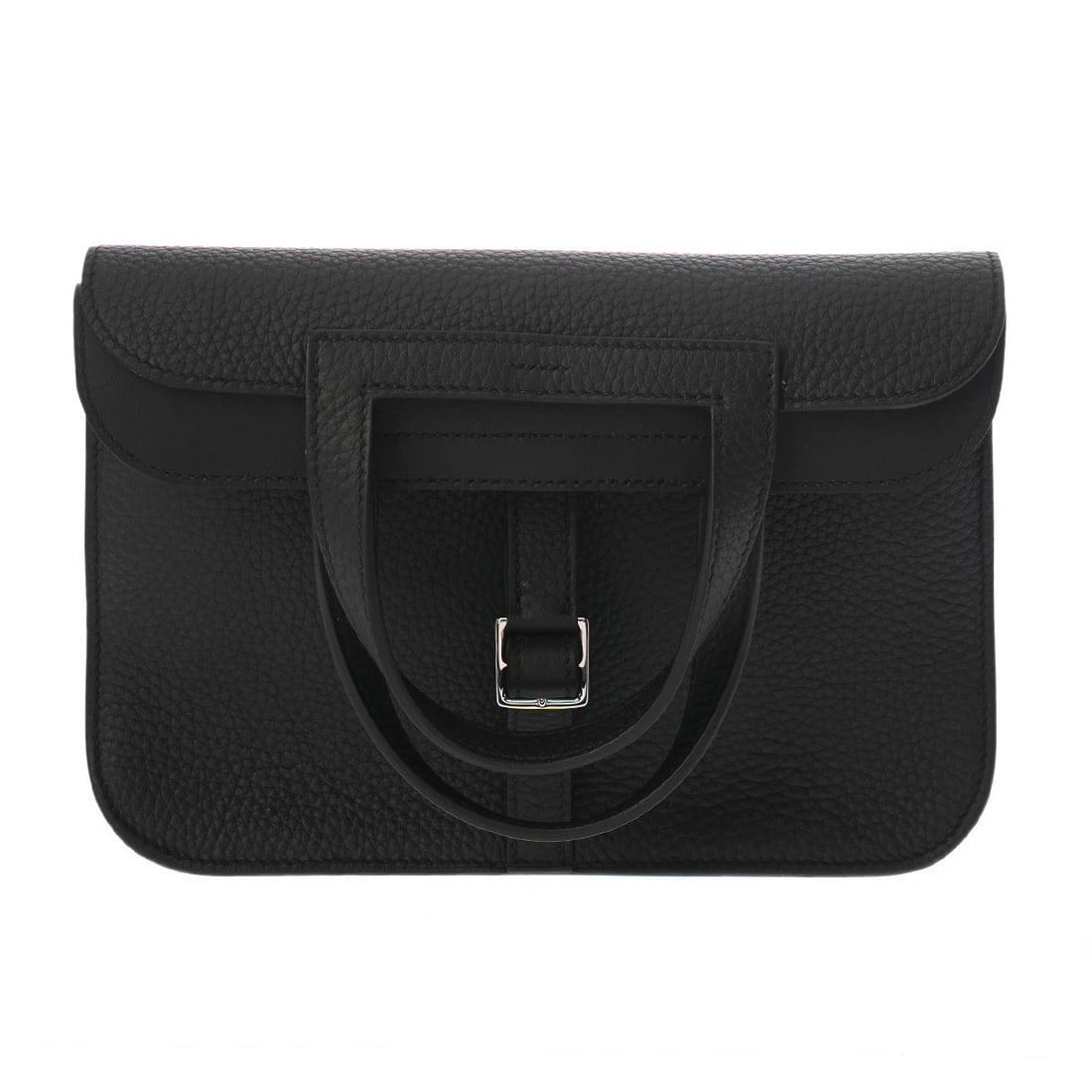 HERMES ARZAN 25 TAURILLON CLEMENCE BLACK HANDBAG HANDBAG (1 of 8)