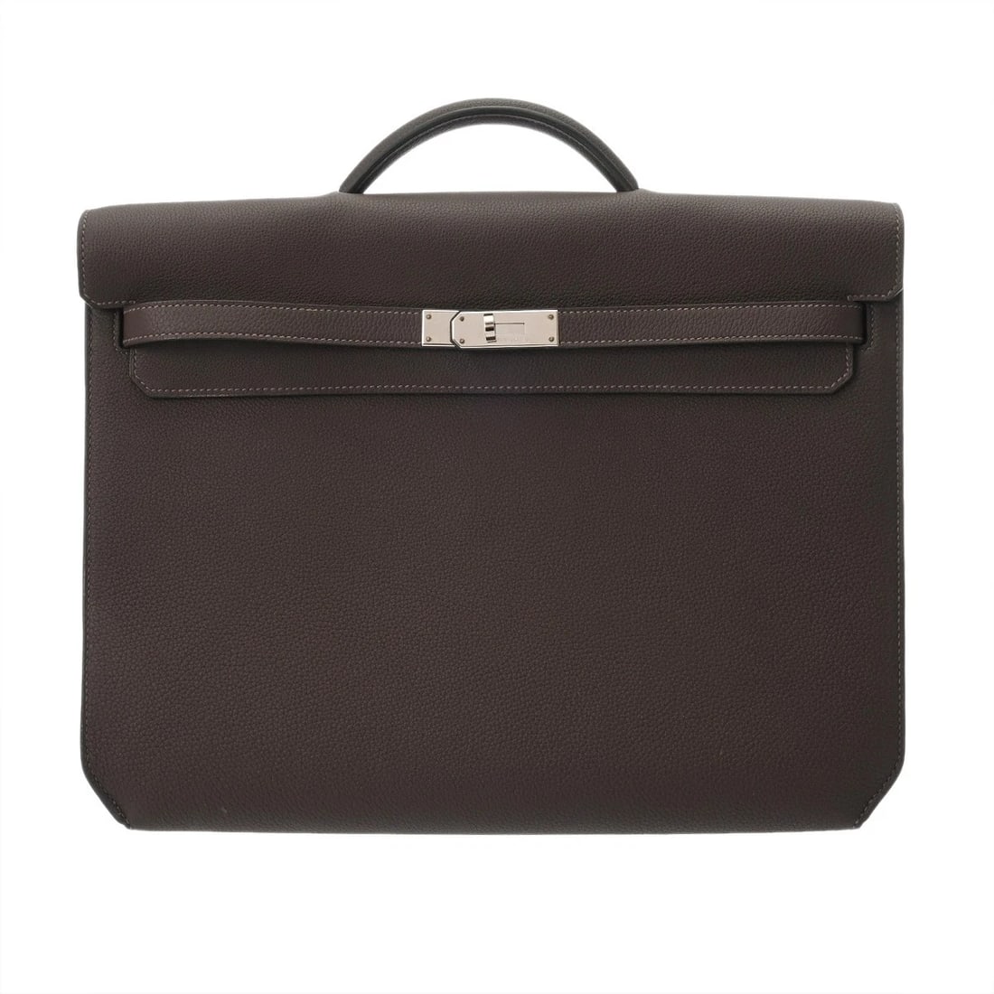 HERMES KELLY DEPECHE 36 TOGO CHOCOLAT MENS BUSINESS BAG BUSINESS BAG (1 of 5)