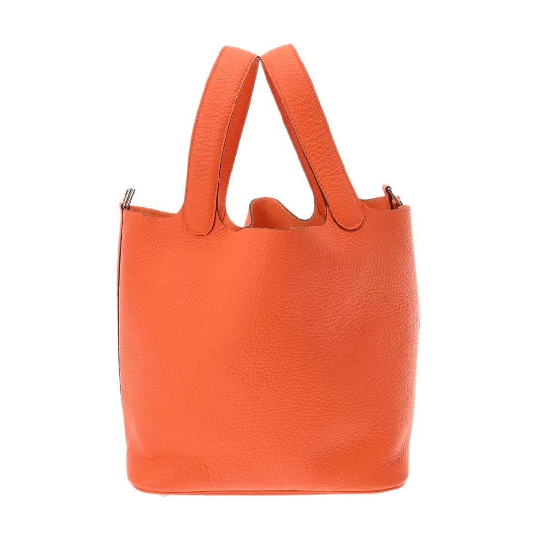 HERMES PICOTIN LOCK MM TAURILLON CLEMENCE ORANGE MINYAN HANDBAG HANDBAG (1 of 12)