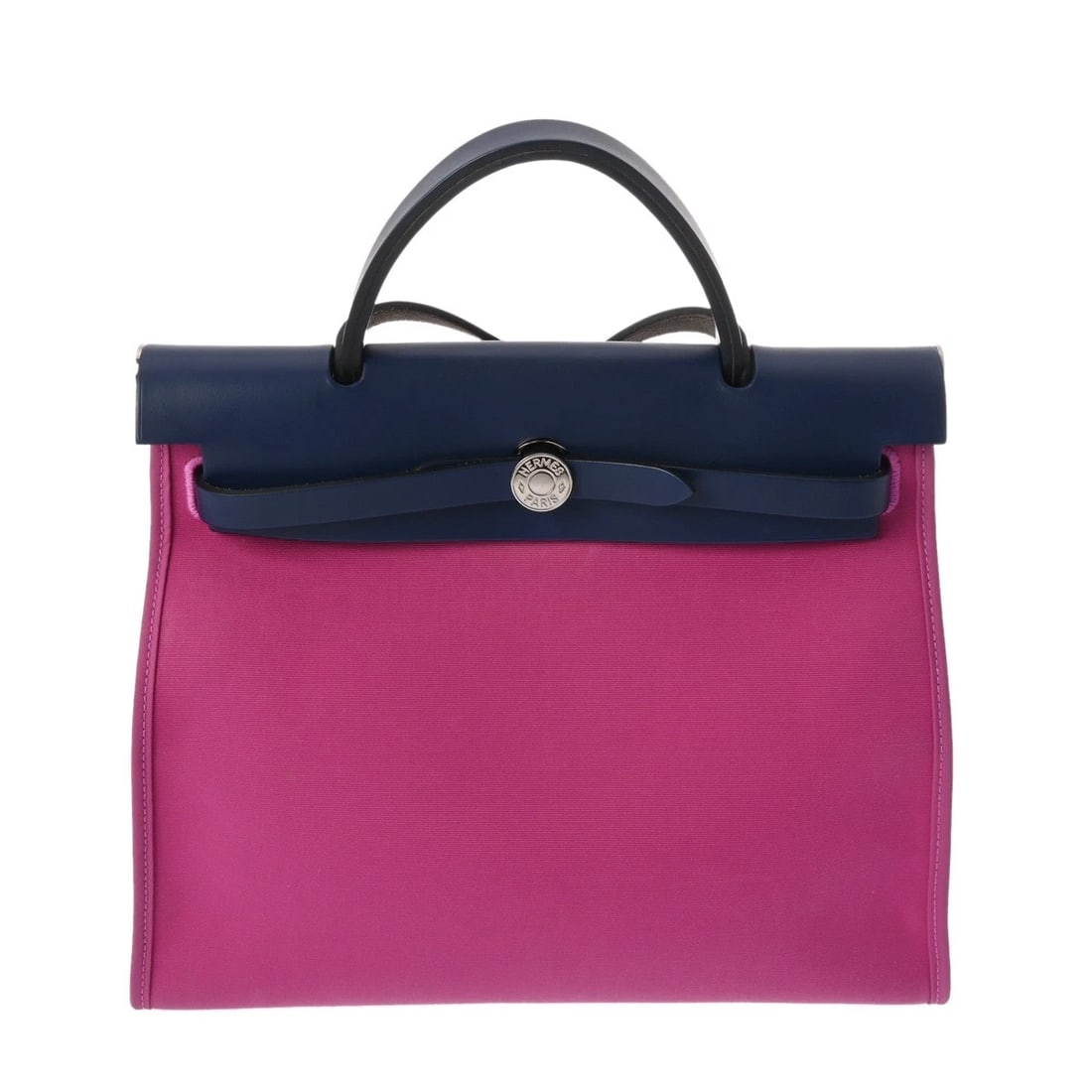 HERMES HERBAG ZIP PM 2WAY TOWAR OFFICIER/VASH HUNTER MAGNOLIA HANDBAG: HERMES Herbag Zip PM 2WAY Towar Officier/Vash hunter Magnolia Handbag Brand: HERMES Type: Handbag Material: Towar Officier/Vash hunter Color: Magnolia/Blue Sapphire × SilverMetal Size: H:about 9.