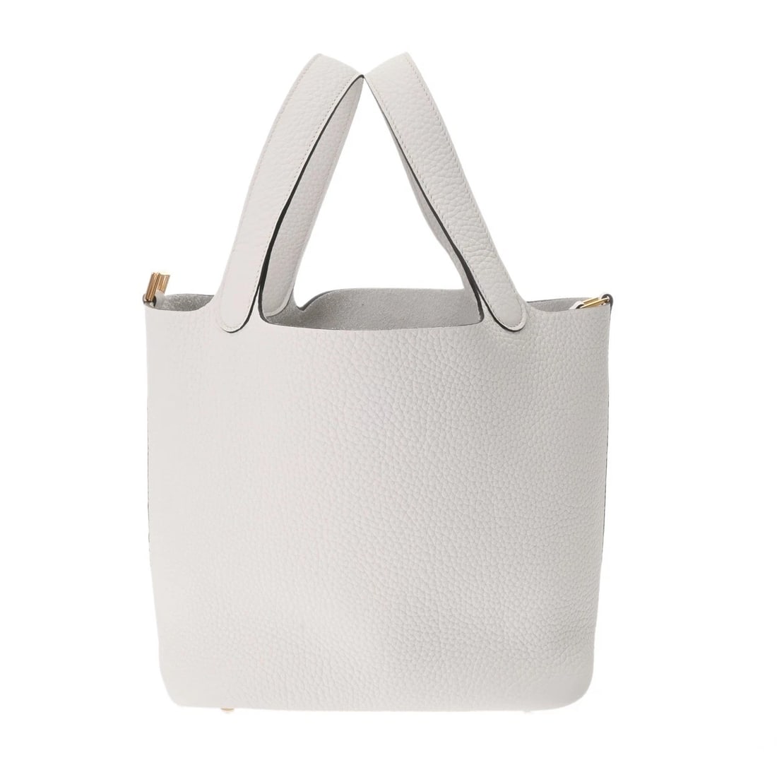 HERMES PICOTIN LOCK MM TAURILLON CLEMENCE NEW WHITE HANDBAG HANDBAG (1 of 8)
