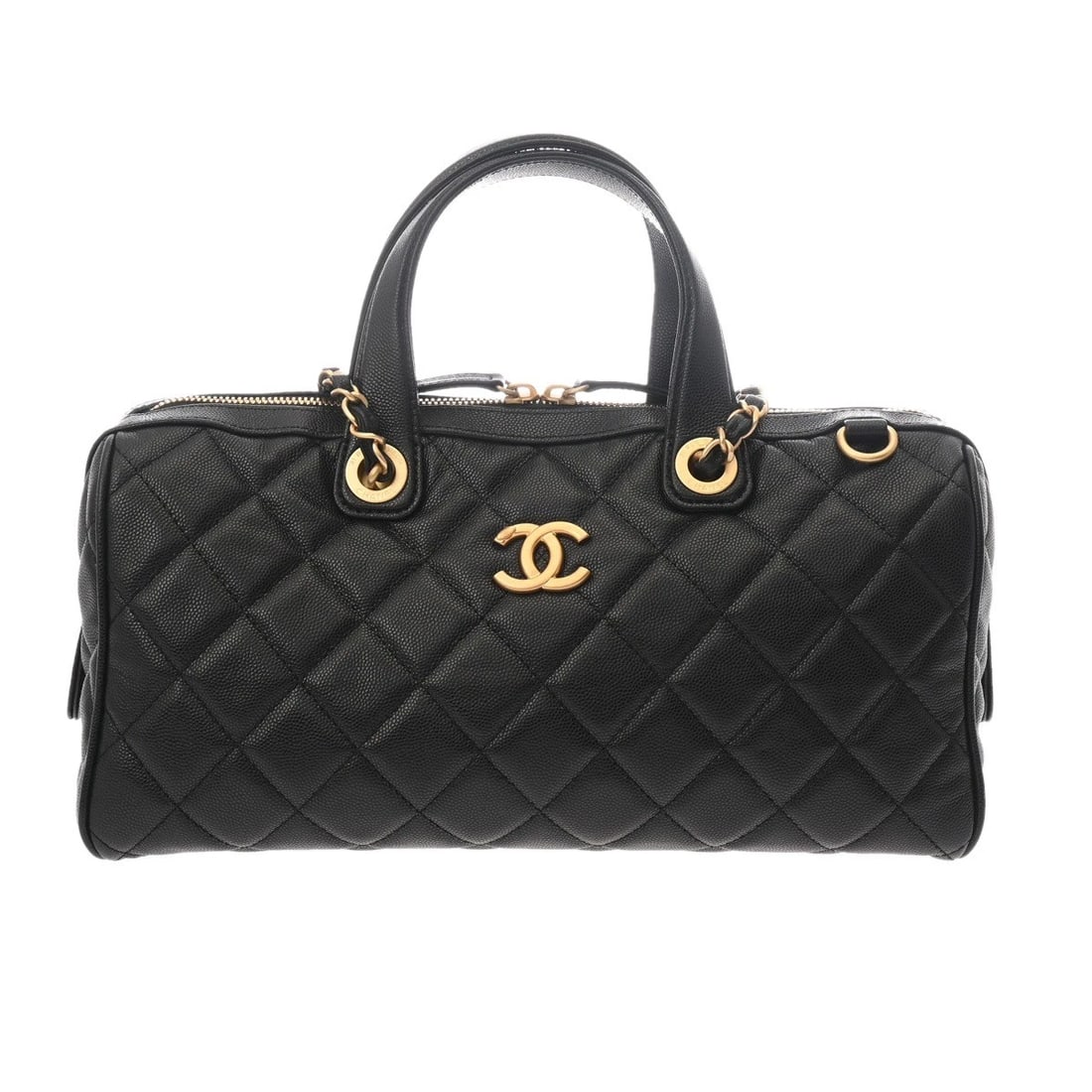 CHANEL LARGE BOWLING BAG AS5579 BLACK SHOULDER BAG SHOULDER BAG (1 of 2)