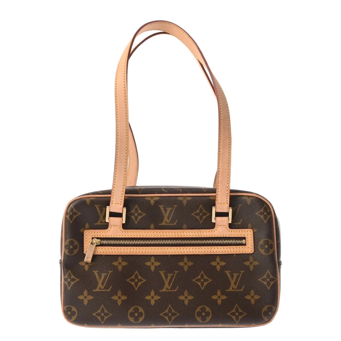 LOUIS VUITTON SHITE MM MONOGRAM BROWN HANDBAG HANDBAG: LOUIS VUITTON SHITE MM Monogram Brown Handbag Handbag Brand: LOUIS VUITTON Type: Handbag Material: Monogram canvas Color: Brown Size: H:about 6.3inch W:about 10.2inch D:about 3.9inch Shoulder:abou