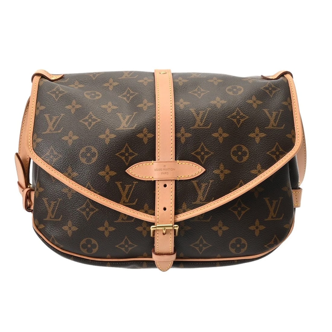 LOUIS VUITTON SAUMUR 30 MONOGRAM N SHOULDER BAG SHOULDER BAG: LOUIS VUITTON Saumur 30 Monogram n Shoulder Bag Shoulder Bag Brand: LOUIS VUITTON Type: Shoulder Bag Material: Monogram canvas Color: Brown Size: H:about 8.3inch (Center) W:about 11.8inch D:about