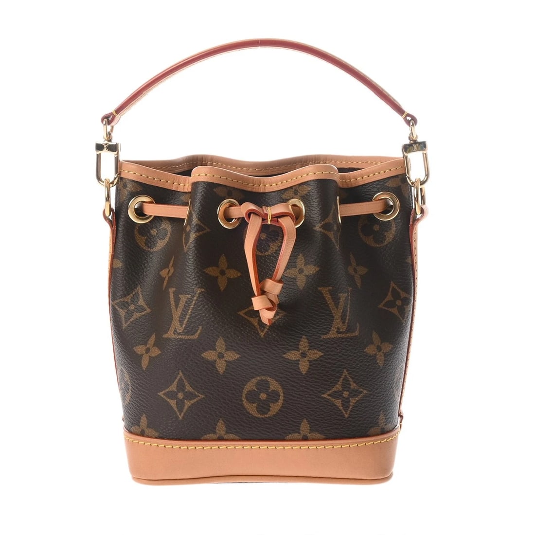 LOUIS VUITTON NANO NOE MONOGRAM CANVAS BROWN SHOULDER BAG SHOULDER BAG (1 of 8)