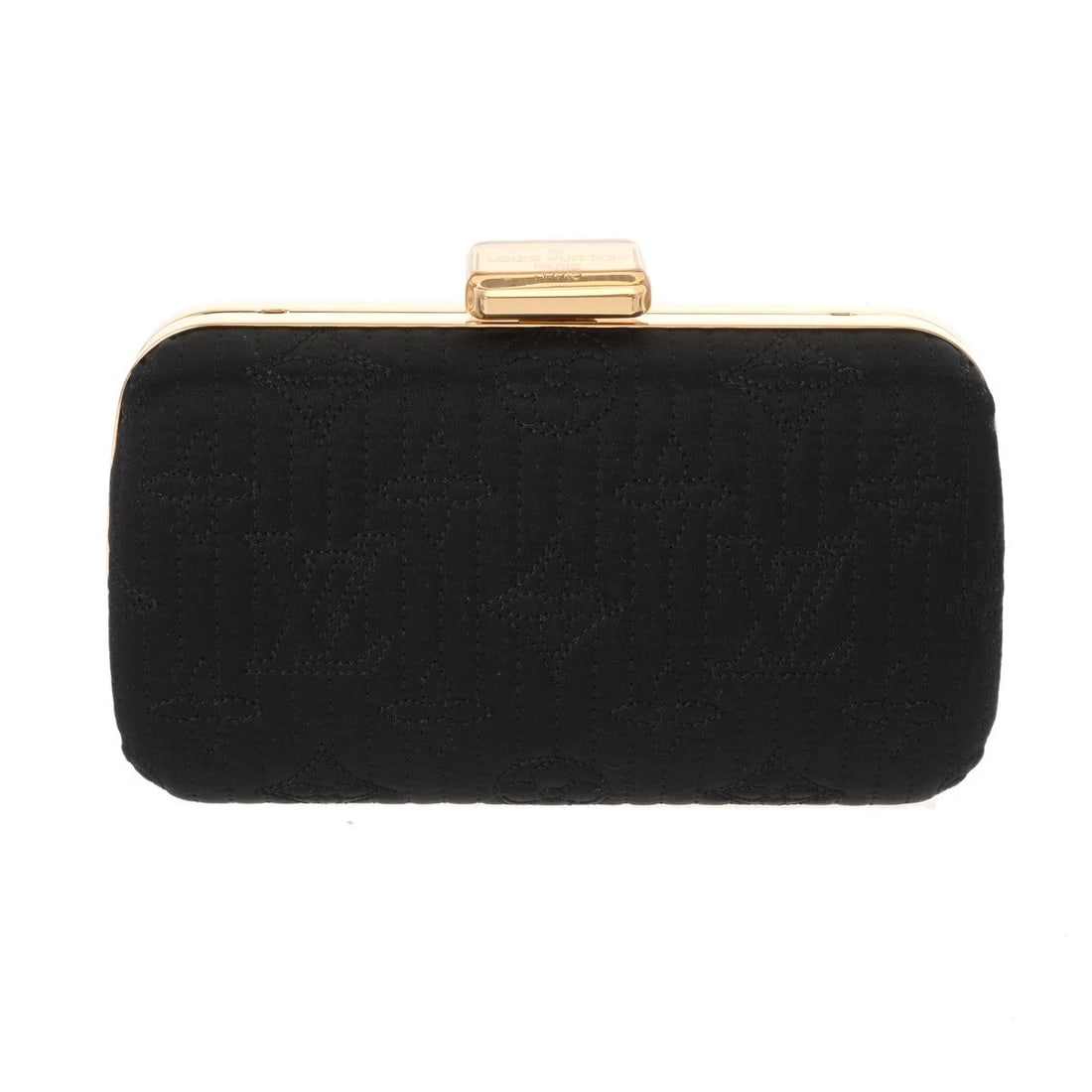 LOUIS VUITTON BLACK SHOULDER BAG SHOULDER BAG: LOUIS VUITTON black Shoulder Bag Shoulder Bag Brand: LOUIS VUITTON Type: Shoulder Bag Material: Monogram motard Color: black × Gold Metal Size: H:about 3.9inch W:about 6.7inch D:about 2.0inch Sho