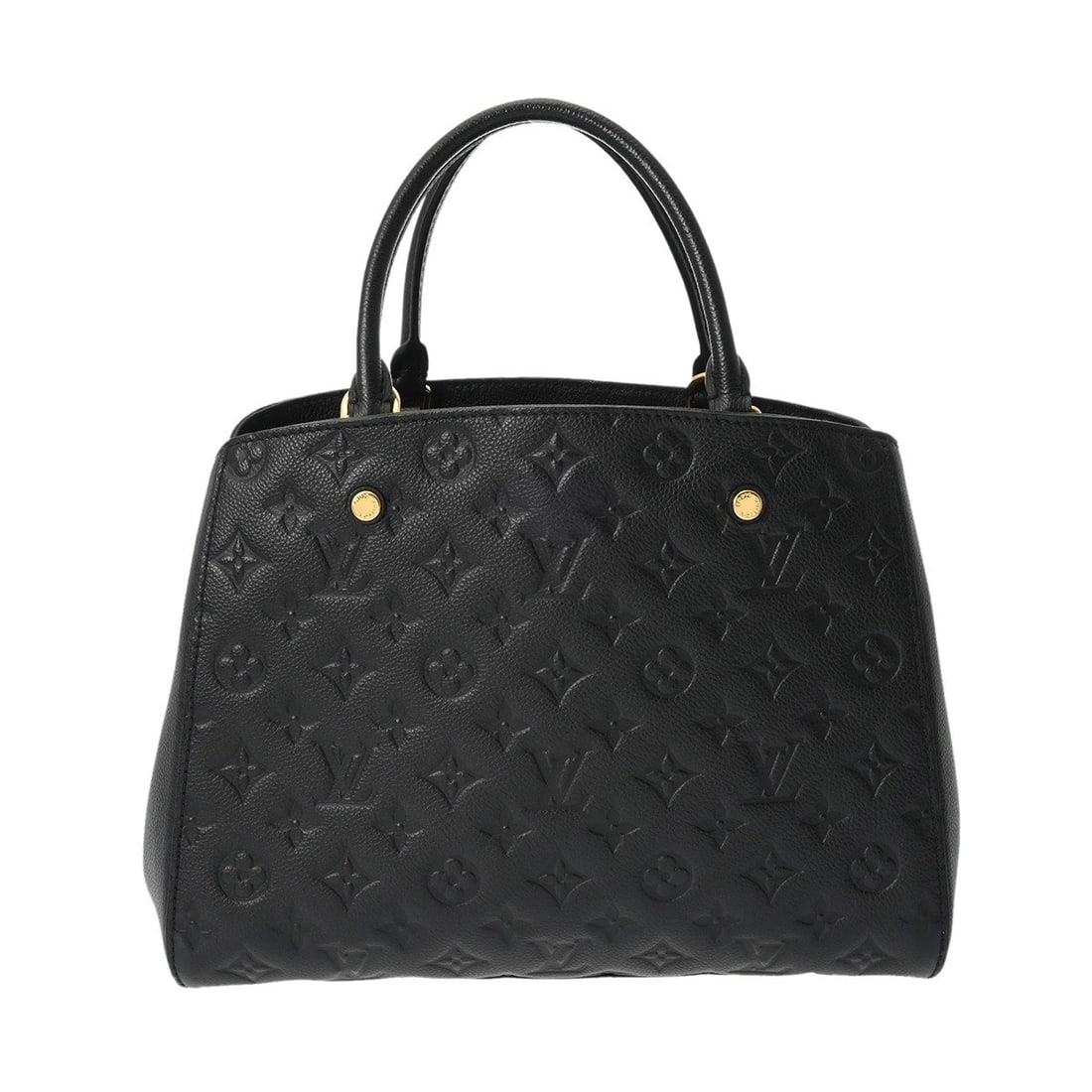 LOUIS VUITTON MONTAIGNE MM MONOGRAM EMPREINTE LEATHER NOIR HANDBAG HANDBAG (1 of 7)
