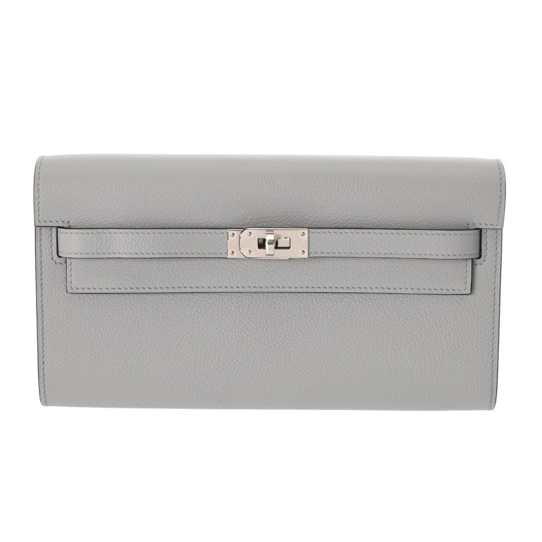 HERMES KELLY WALLET LONG TO GO VEAU EPSOM BLUE GRASSIER UNISEX PURSE PURSE (1 of 7)