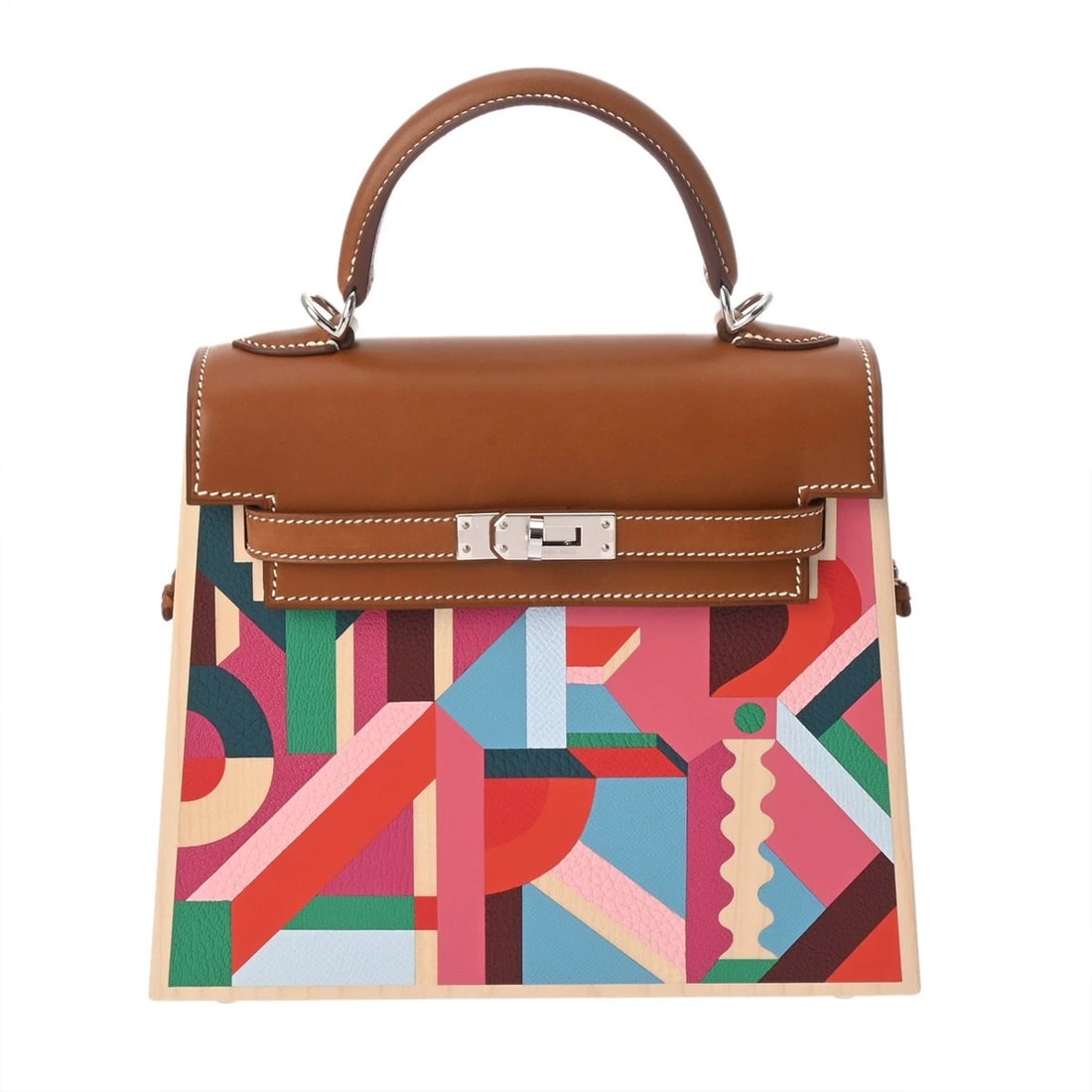 HERMES KELLY WOOD 22 LIMITED EDITION VAUDBARENIA BEIGE HANDBAG HANDBAG (1 of 6)