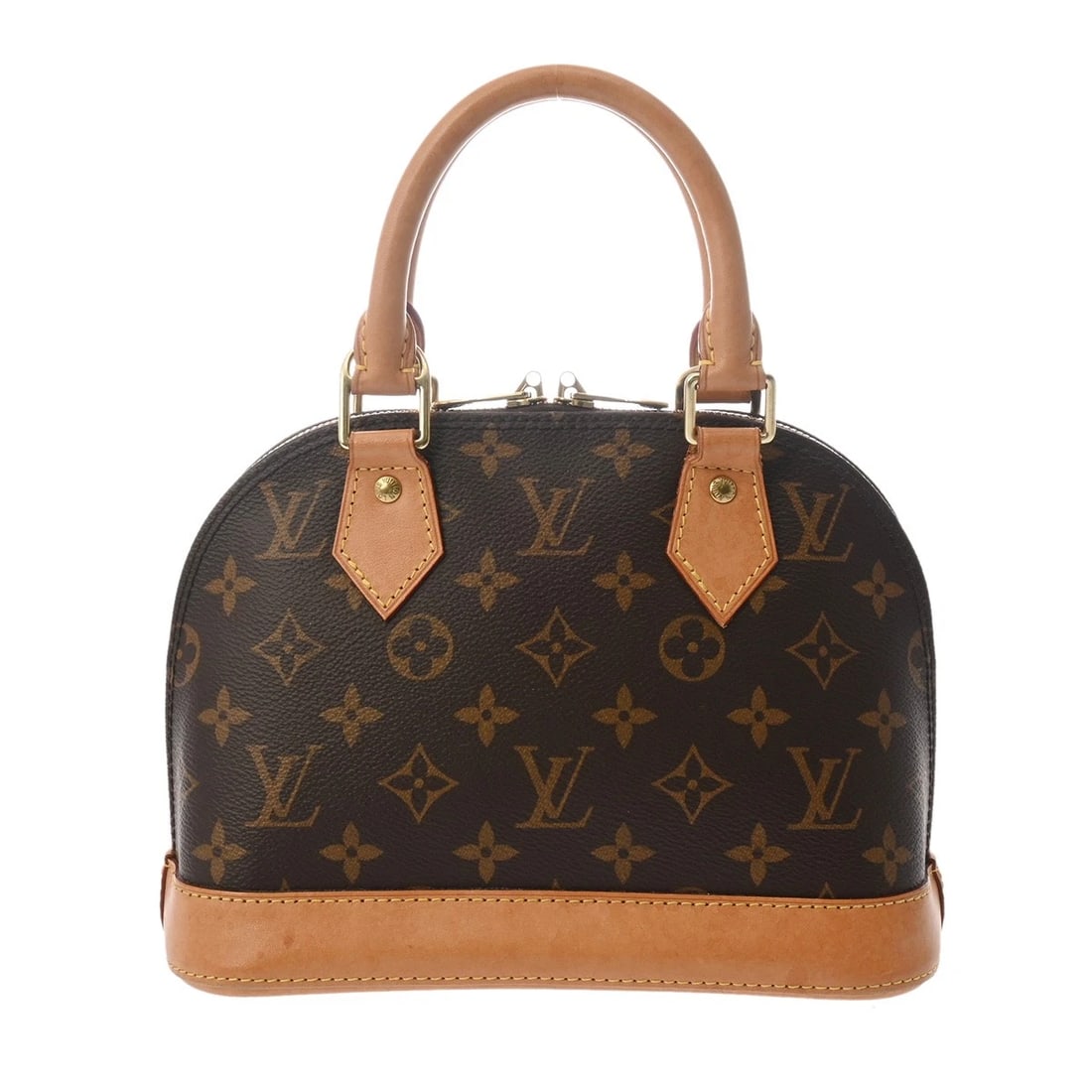 LOUIS VUITTON ALMA BB 2WAY MONOGRAM CANVAS BROWN HANDBAG HANDBAG (1 of 5)