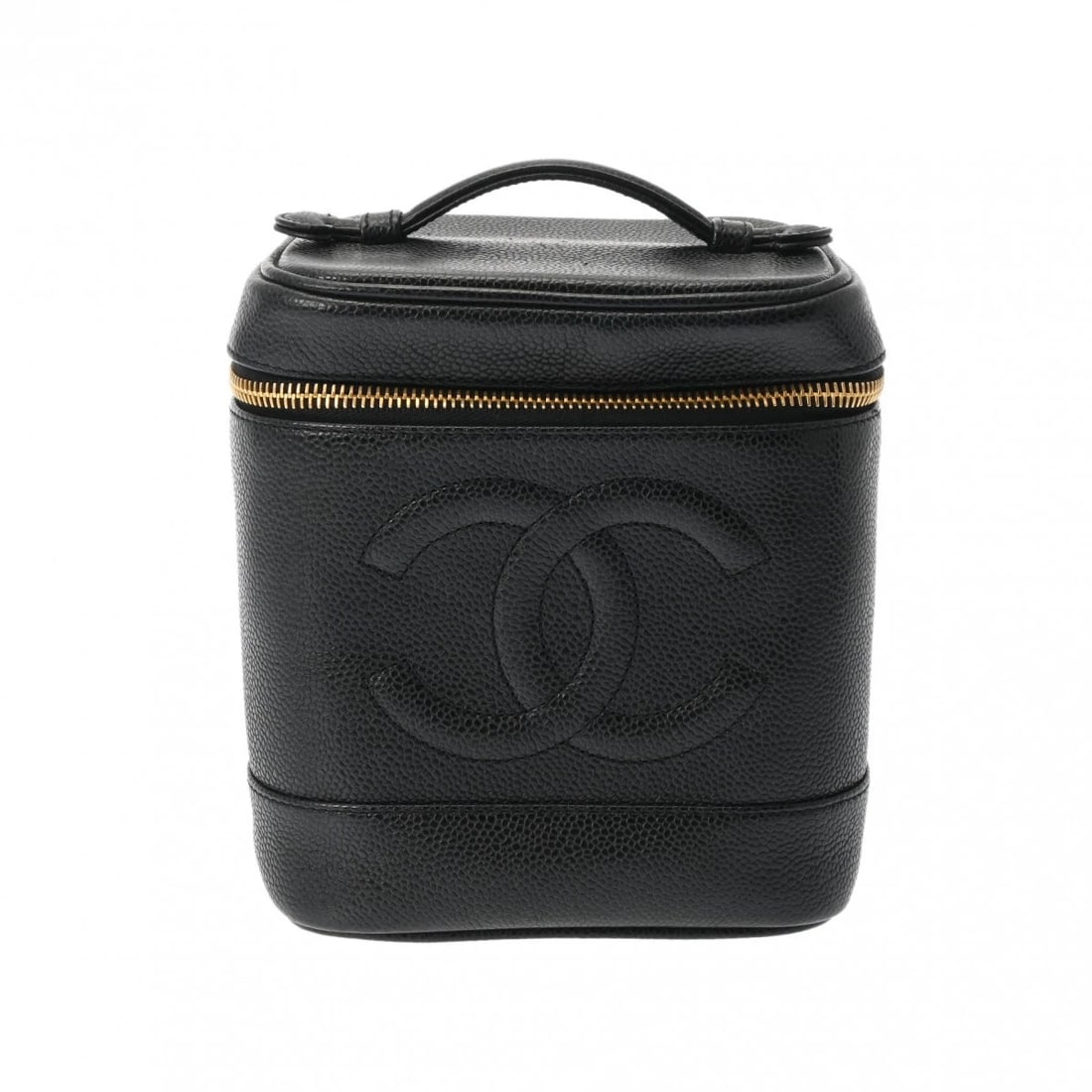 CHANEL VANITY CAVIARSKIN BLACK VANITY BAG VANITY BAG: CHANEL Vanity Caviarskin black Vanity bag Vanity bag Brand: CHANEL Type: Vanity bag Material: Caviarskin Color: black × Gold Metal Size: H:about 6.7inch W:about 5.9inch D:about 4.9inch Accessori