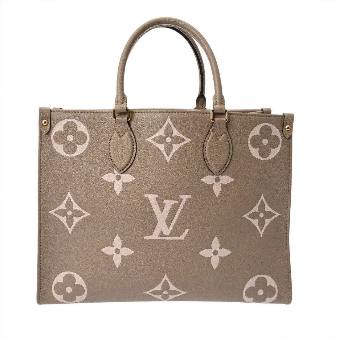 LOUIS VUITTON ON THE GO MM BICOLOR MONOGRAM HANDBAG (1 of 8)