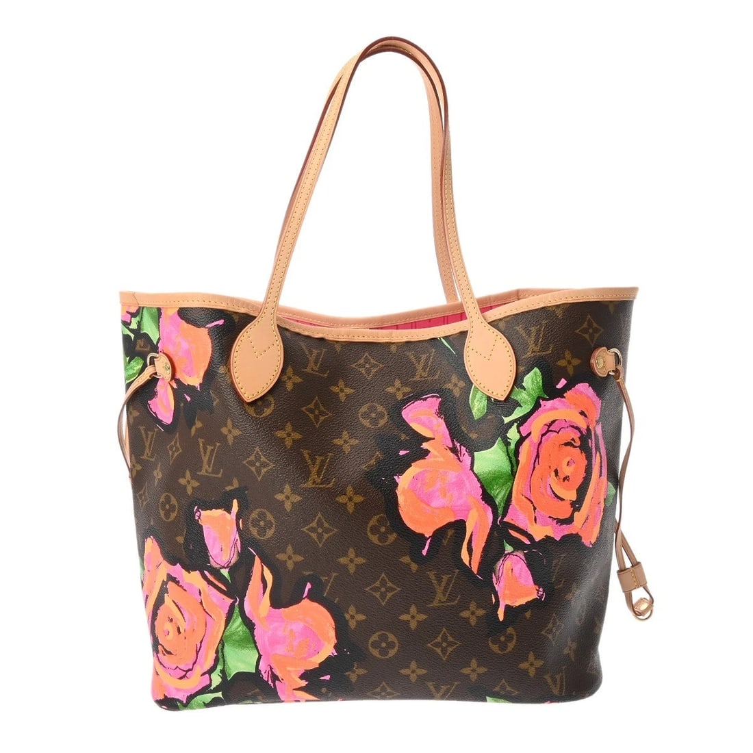 LOUIS VUITTON NEVERFULL MM MONOGRAM ROSE MONOGRAM TOTE BAG: LOUIS VUITTON Neverfull MM Monogram rose Monogram Tote Bag Brand: LOUIS VUITTON Type: Tote Bag Material: Monogram canvas Color: Brown Size: H:about 11.4inch W:about 12.6inch (Bottom) D:about