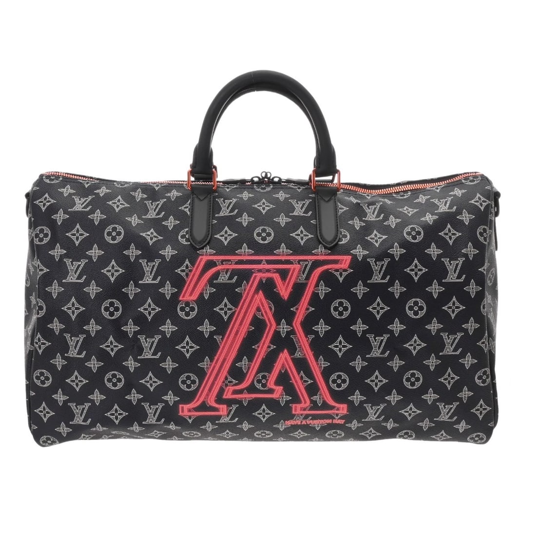 LOUIS VUITTON KIEPOL BAND BARRIERE 50 MONOGRAM BOSTON BAG: LOUIS VUITTON Kiepol Band Barriere 50 Monogram Boston bag Brand: LOUIS VUITTON Type: Boston bag Material: Monogram canvas Color: Navy system Size: H:about 11.0inch W:about 19.7inch D:about