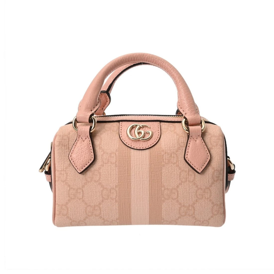 GUCCI MINI BAG OFIDIA GG SUPREME CANVAS DUSTY PINK SHOULDER BAG: GUCCI Mini bag Ofidia GG Supreme Canvas Dusty Pink Shoulder Bag Brand: GUCCI Type: Shoulder Bag Material: GG Supreme Canvas Color: Dusty Pink × Champagne Gold Metal Size: H:about 4.7inch W:about