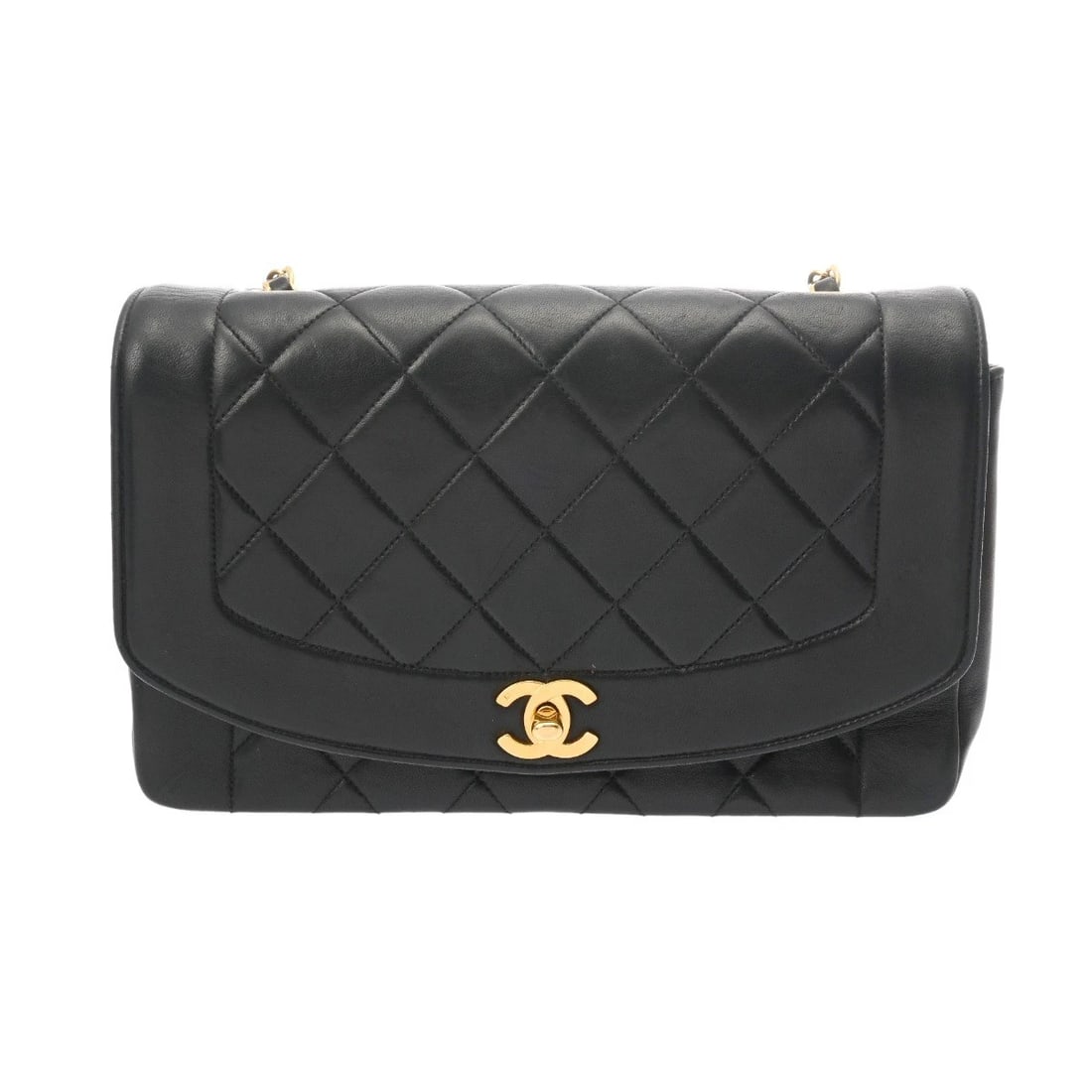CHANEL CHAINSHOULDER LAMBSKIN BLACK SHOULDER BAG SHOULDER BAG: CHANEL ChainShoulder lambskin black Shoulder Bag Shoulder Bag Brand: CHANEL Type: Shoulder Bag Material: lambskin Color: black × Gold Metal Size: H:about 6.3inch W:about 9.6inch (maximum) D:about