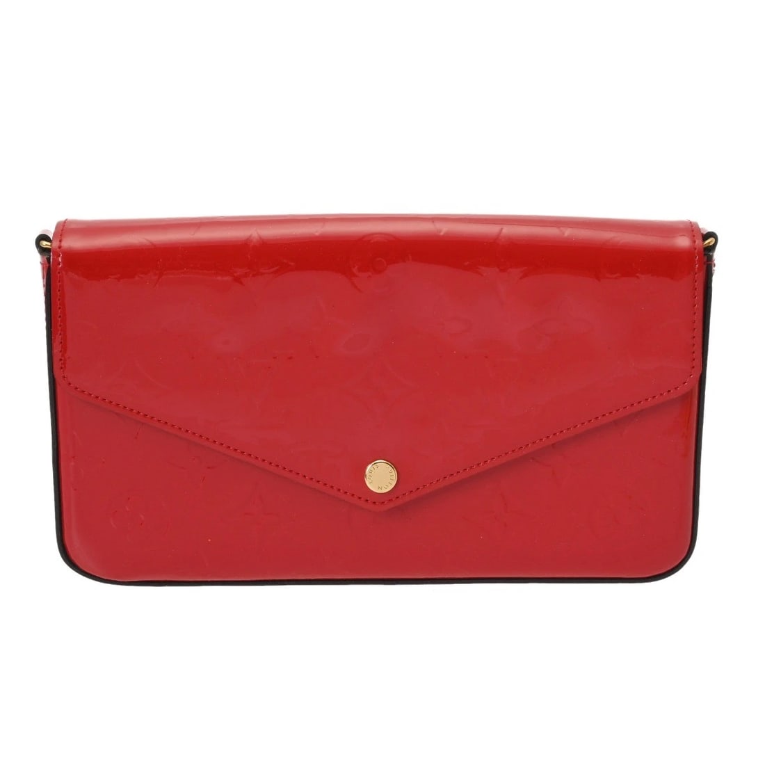 LOUIS VUITTON POCHETTE FERRY MONOGRAM VERNIS SHOULDER BAG: LOUIS VUITTON Pochette ferry Monogram Vernis Shoulder Bag Brand: LOUIS VUITTON Type: Shoulder Bag Material: Vernis Color: Slys Size: H:about 4.5inch W:about 8.3inch D:about 1.2inch Shoulder:about