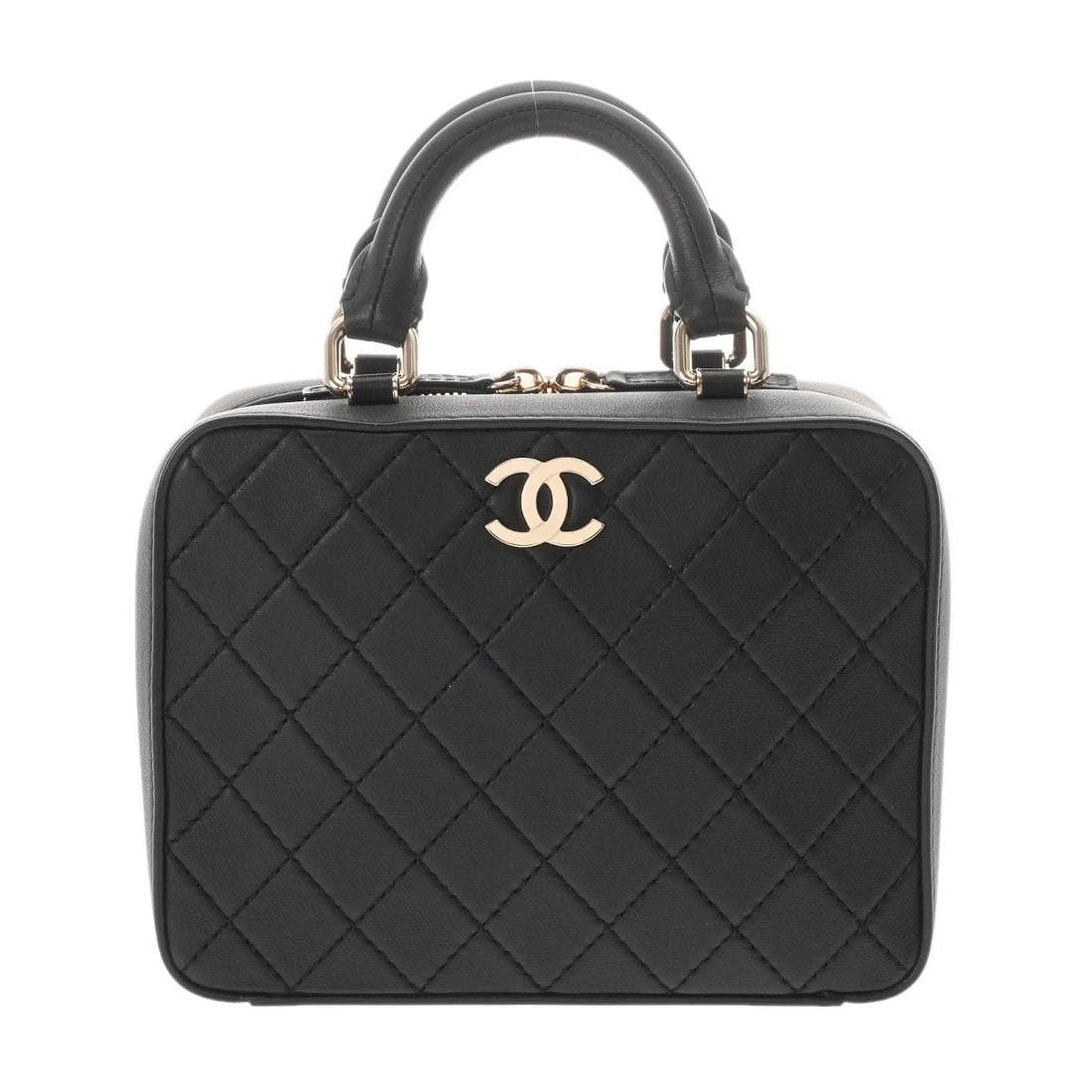 CHANEL VANITY CASE MATRASSE BLACK VANITY BAG VANITY BAG (1 of 7)