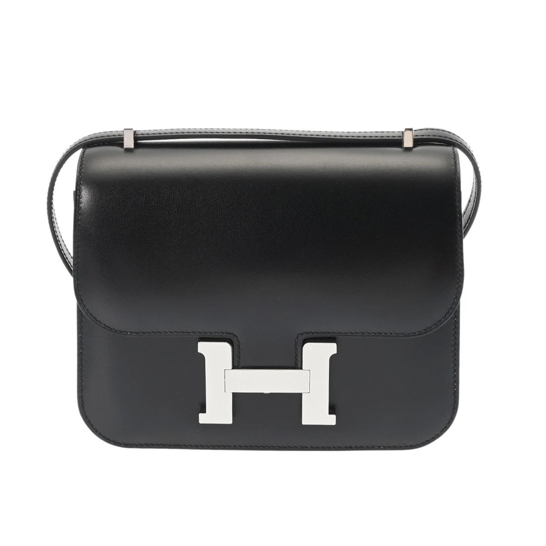 HERMES CONSTANCE 3 18 MIROIR BOX SCARF BLACK SHOULDER BAG SHOULDER BAG (1 of 7)