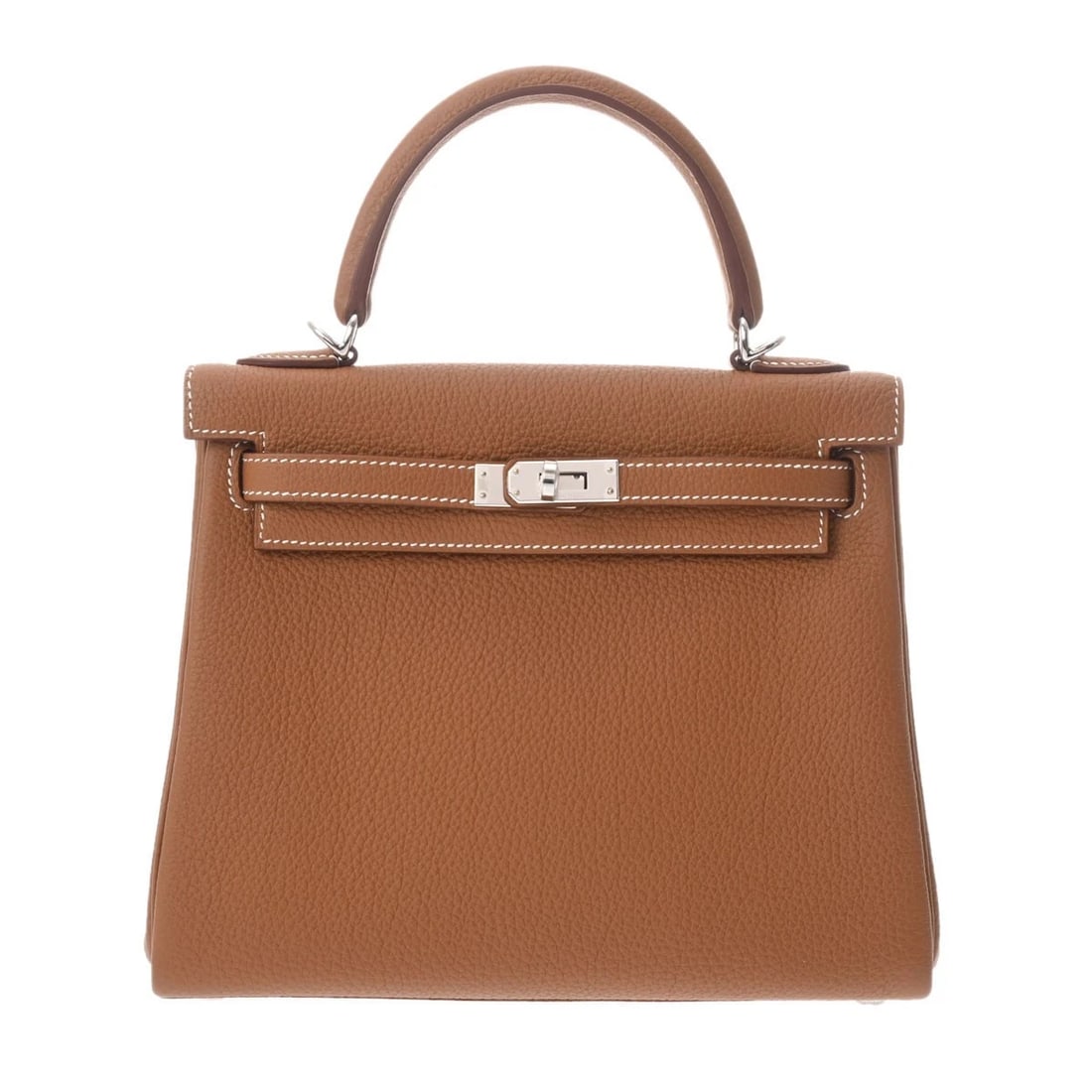 HERMES KELLY 25 INNER STITCH 2WAY TOGO GOLD HANDBAG HANDBAG (1 of 12)