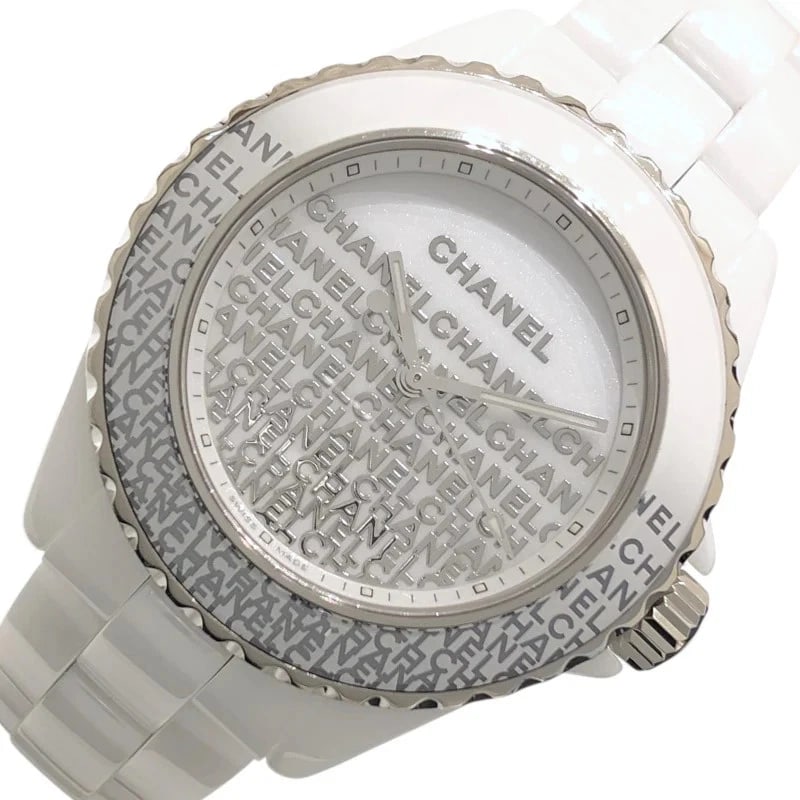 CHANEL J12 WANTED WHITE CERAMIC WATCH: Chanel J12 Wanted White Ceramic Watch Brand: CHANEL Type: Wrist watch Material: ceramic Color: Dial Color White Size: [ Case size ] 33mm / Case shape: Round face / Case width: 33mm / Case height: