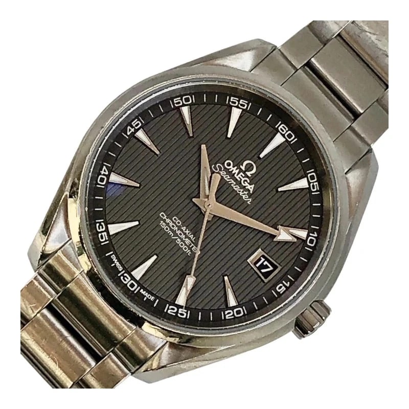 OMEGA SEAMASTER AQUA TERRA CO-AXIAL CHRONOMETER WATCH: Omega Seamaster Aqua Terra Co-Axial Chronometer Watch Brand: OMEGA Type: Wrist watch Material: SS Color: Dial Color Gray Size: [ Case size ] 40mm / Case shape: Round face / Case thickness: 13mm [