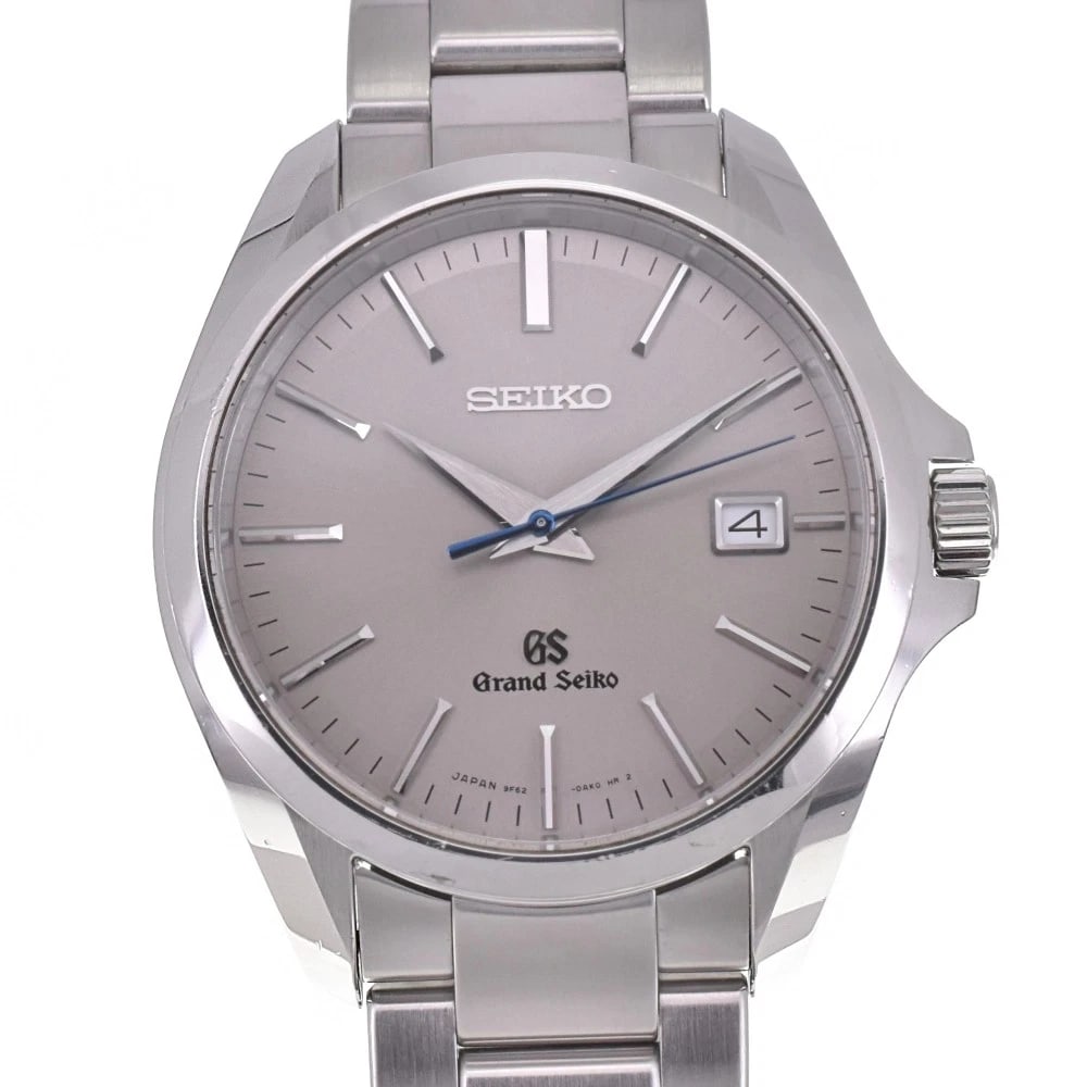 SEIKO GRAND WATCH: SEIKO Grand Watch Brand: SEIKO Type: Wristwatch Material: Band Material Stainless Steel, Case Material Stainless Steel Color: Dial Color gray, Case Color Silver Band Color Silver Size: Case size A
