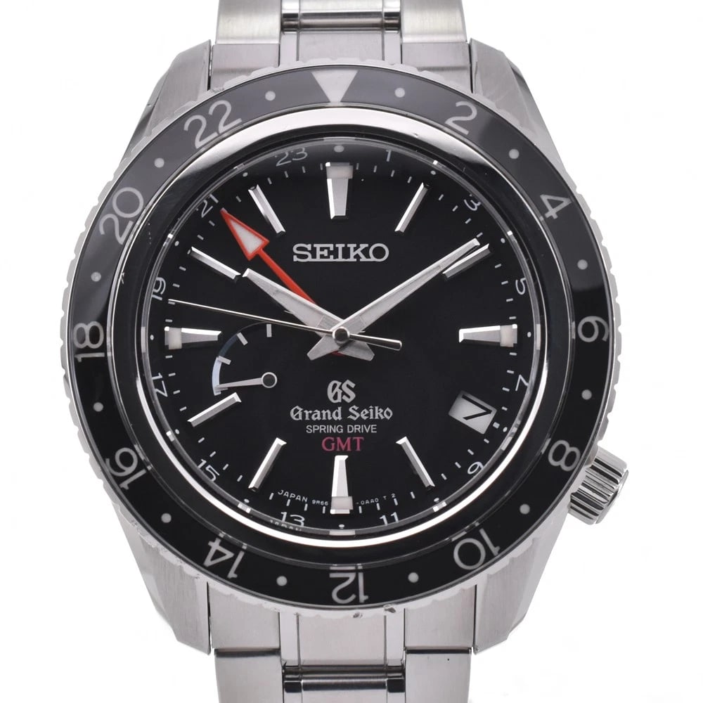 SEIKO GRAND GMT BLACK DIAL SPRING WATCH (1 of 6)
