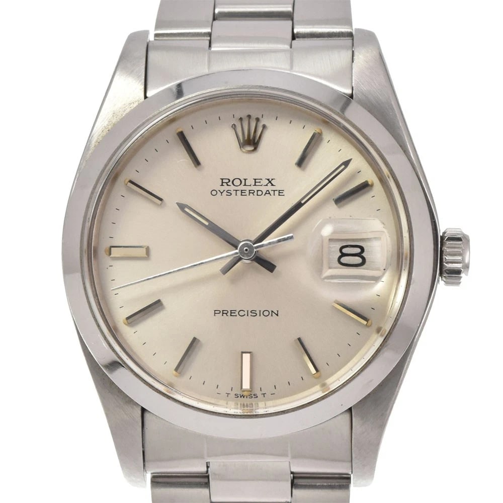 ROLEX OYSTER PRECISION VINTAGE WATCH: ROLEX Oyster Precision vintage Watch Brand: ROLEX Type: Wristwatch Material: Band Material Stainless Steel, Case Material Stainless Steel Color: Dial Color Silver, Case Color Silver Band Color Silv