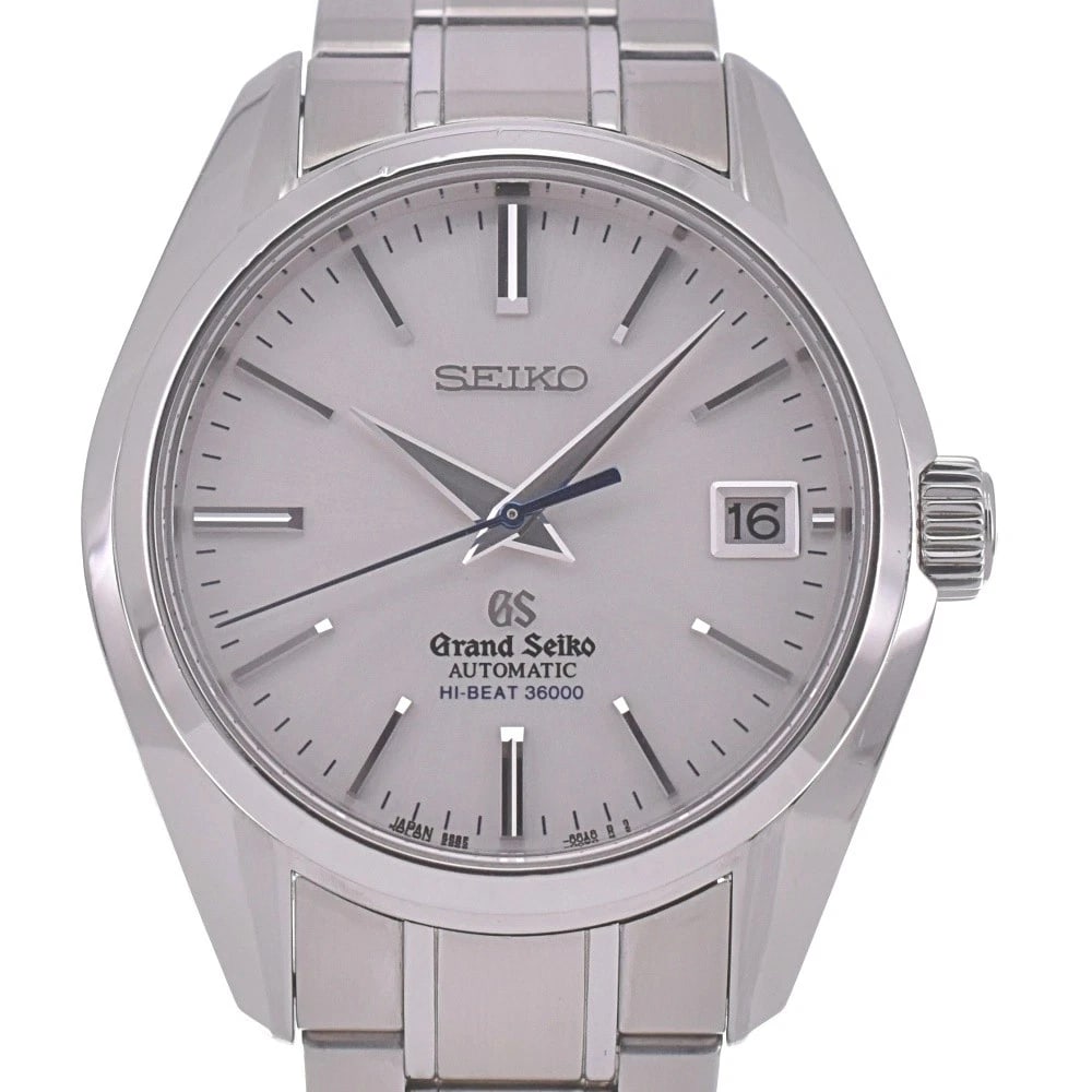SEIKO GRAND MECHANICAL HI BEAT WATCH: SEIKO Grand Mechanical HI BEAT Watch Brand: SEIKO Type: Wristwatch Material: Band Material Stainless Steel, Case Material Stainless Steel Color: Dial Color Silver, Case Color Silver Band Color