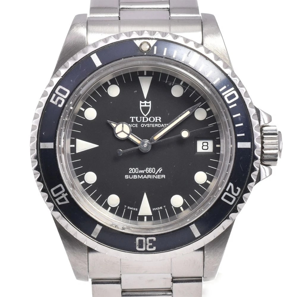 TUDOR PRINCE OYSTER SUBMARINER WATCH: TUDOR Prince Oyster Submariner Watch Brand: TUDOR Type: Wristwatch Material: Band Material Stainless Steel, Case Material Stainless Steel Color: Dial Color black, Case Color Silver Band Color