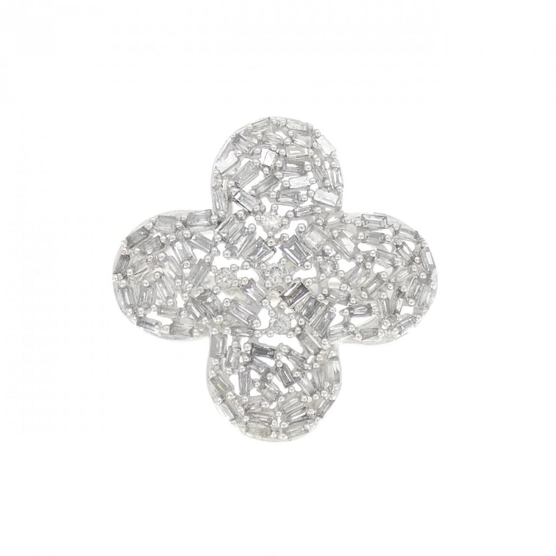 K18WG DIAMOND RING - 2