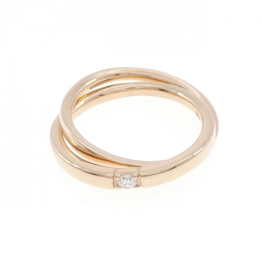 DIAMOND RING: Diamond Ring Brand: Unbranded Type: Ring Material: K18 Pink Gold, Main Stone/Creation natural Color: pink Gold Size: 4-4.5 US Accessories: None Accessories Notice: When purchasing pre-owne