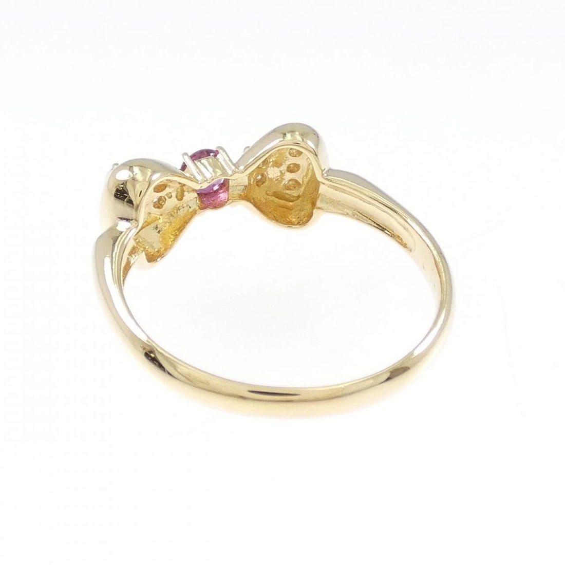 K18YG RIBBON RUBY RING - 3