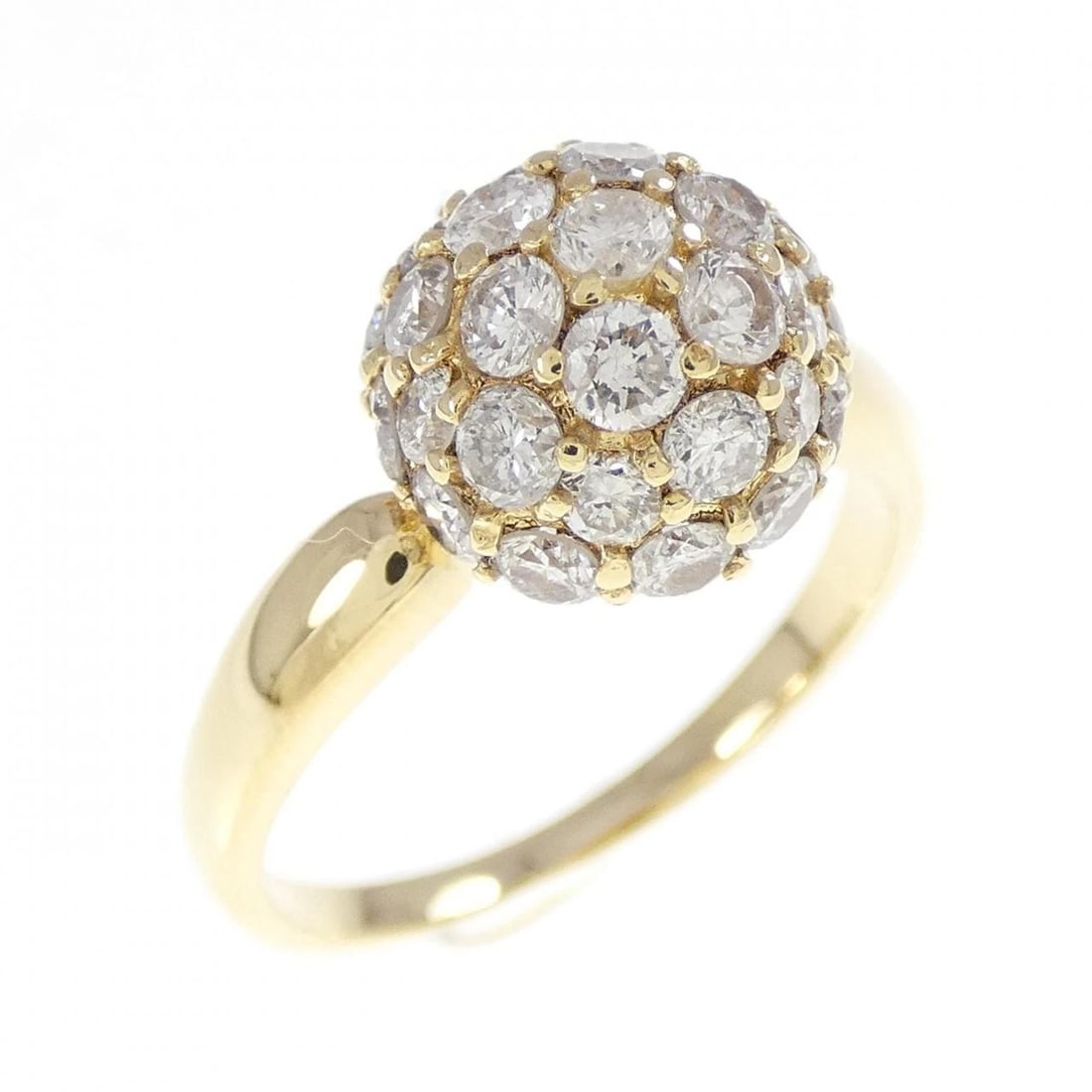 K18YG DIAMOND RING: K18YG Diamond Ring Brand: Unbranded Type: Ring Material: K18 Yellow Gold, Main Stone/Creation emerald Color: Yellow Gold Size: 6-6.5 US Accessories: None Accessories Notice: When purchasin