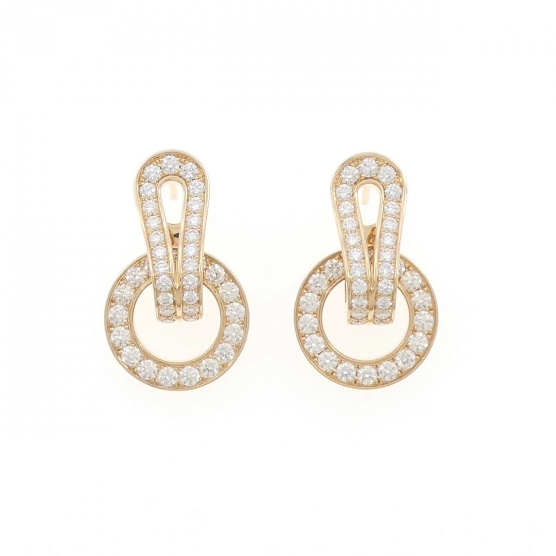 CARTIER AGRAFE EARRINGS: Cartier Agrafe Earrings Brand: Cartier Type: Earrings Material: 750 Pink Gold, Main Stone/Creation Natural Color: Pink Gold Size: ActualSize HxW: 23.6mmx13.5mm Accessories: None Accessorie