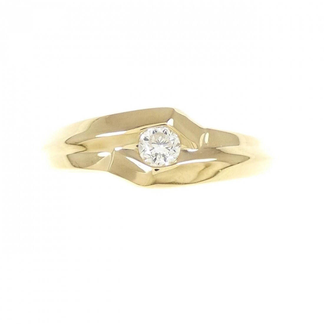 K18YG DIAMOND RING - 2