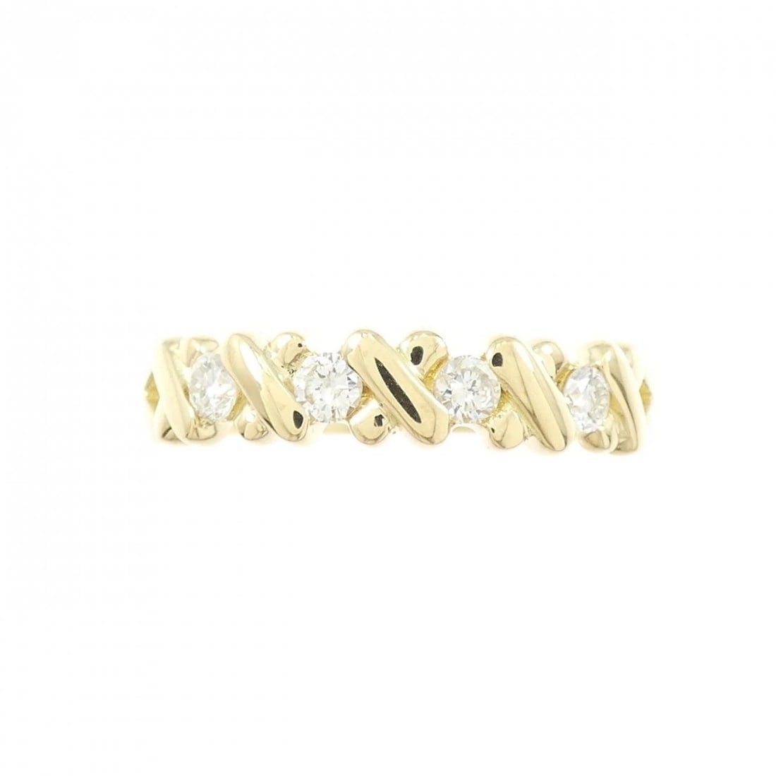 K18YG DIAMOND RING - 2