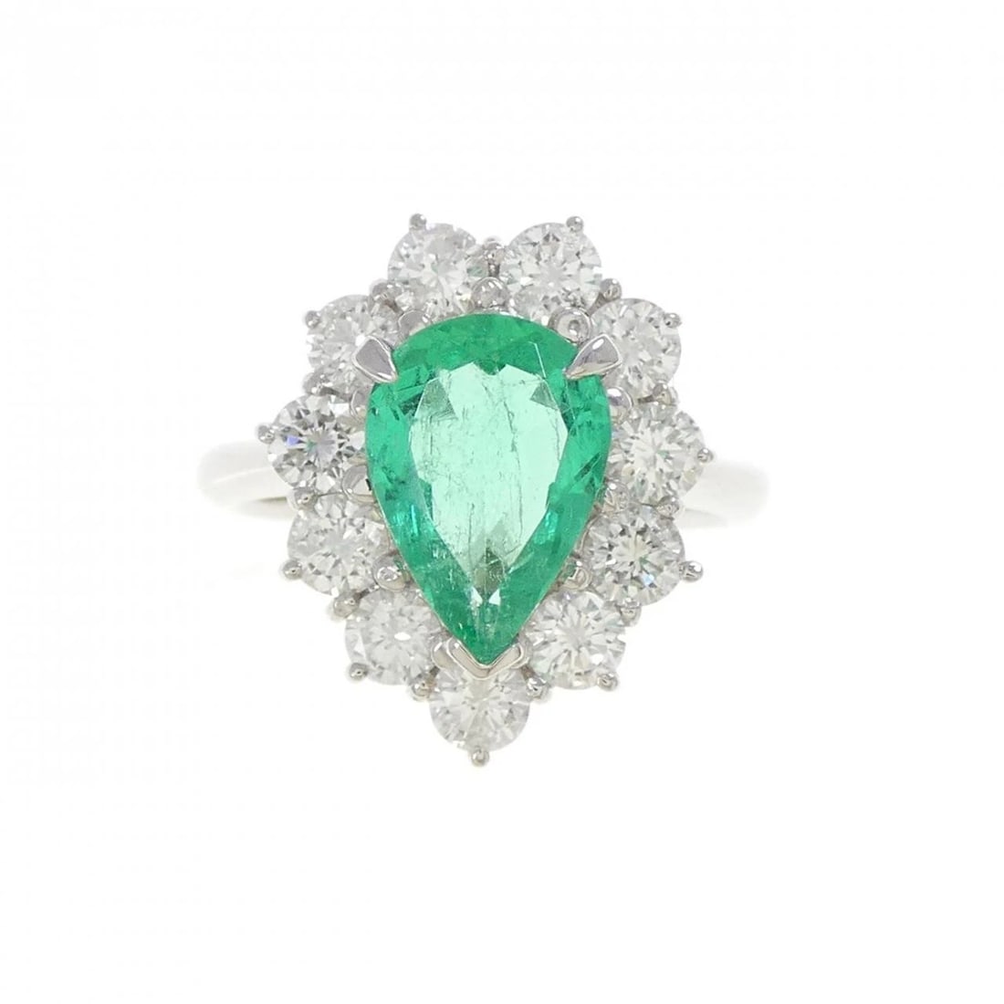 PT900 EMERALD RING - 2