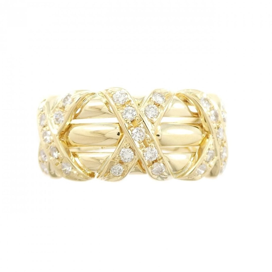 K18YG DIAMOND RING - 2