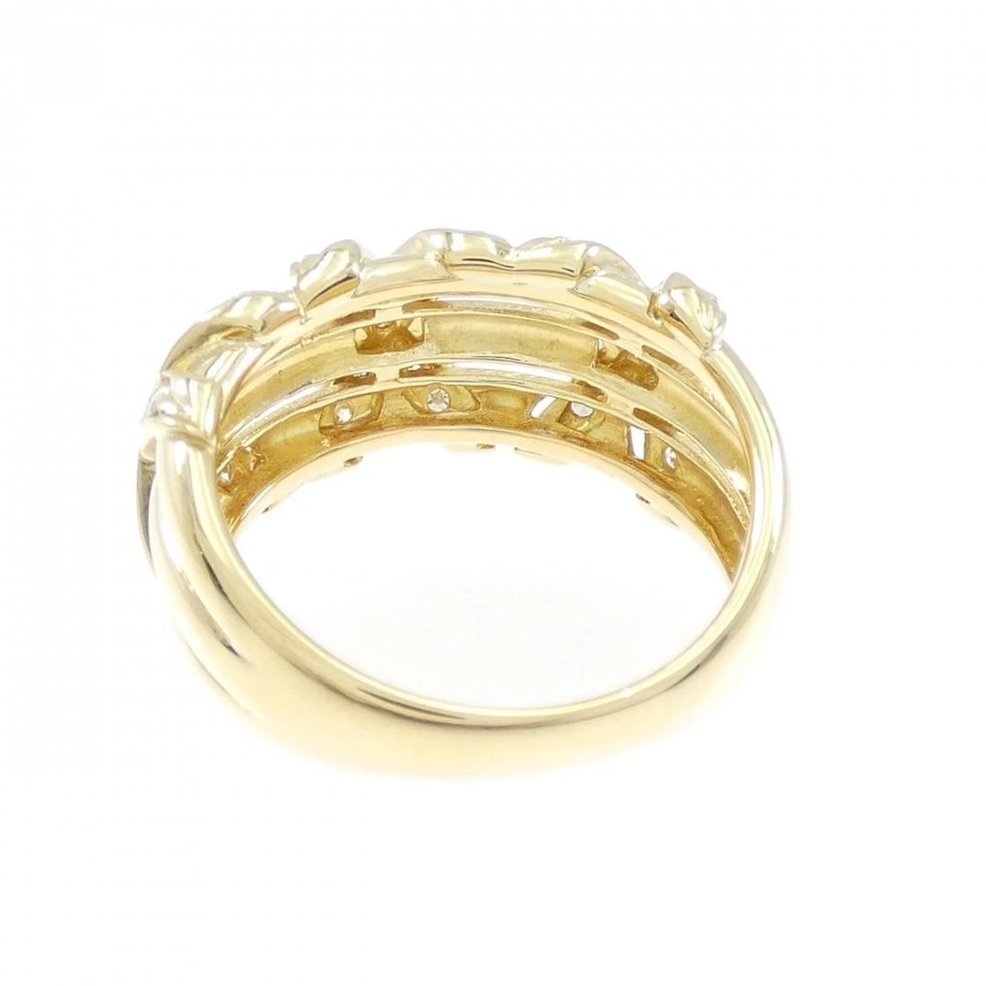 K18YG DIAMOND RING - 3