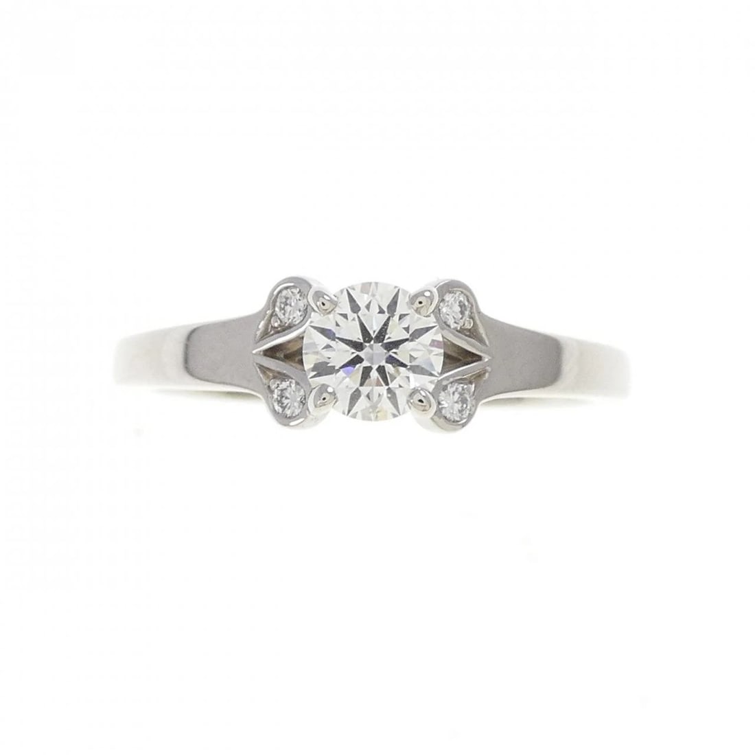 CARTIER BALLERINA RING: Cartier ballerina Ring Brand: Cartier Type: Ring Material: Platinum 950, Main Stone/Creation Natural Color: White Size: 7.5-8 (US size) Accessories: None Accessories Notice: When purchasing
