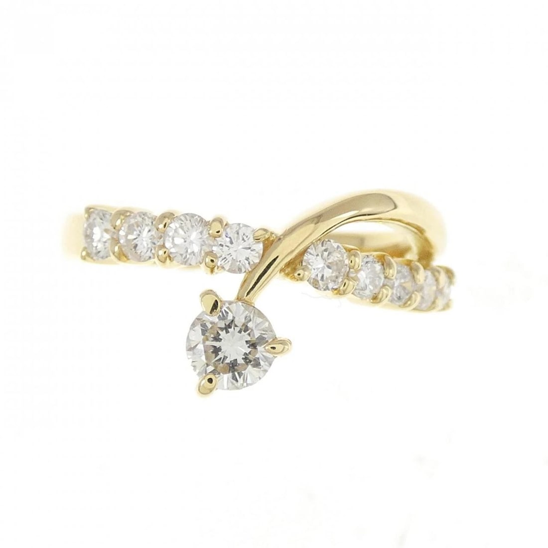 K18YG DIAMOND RING - 2