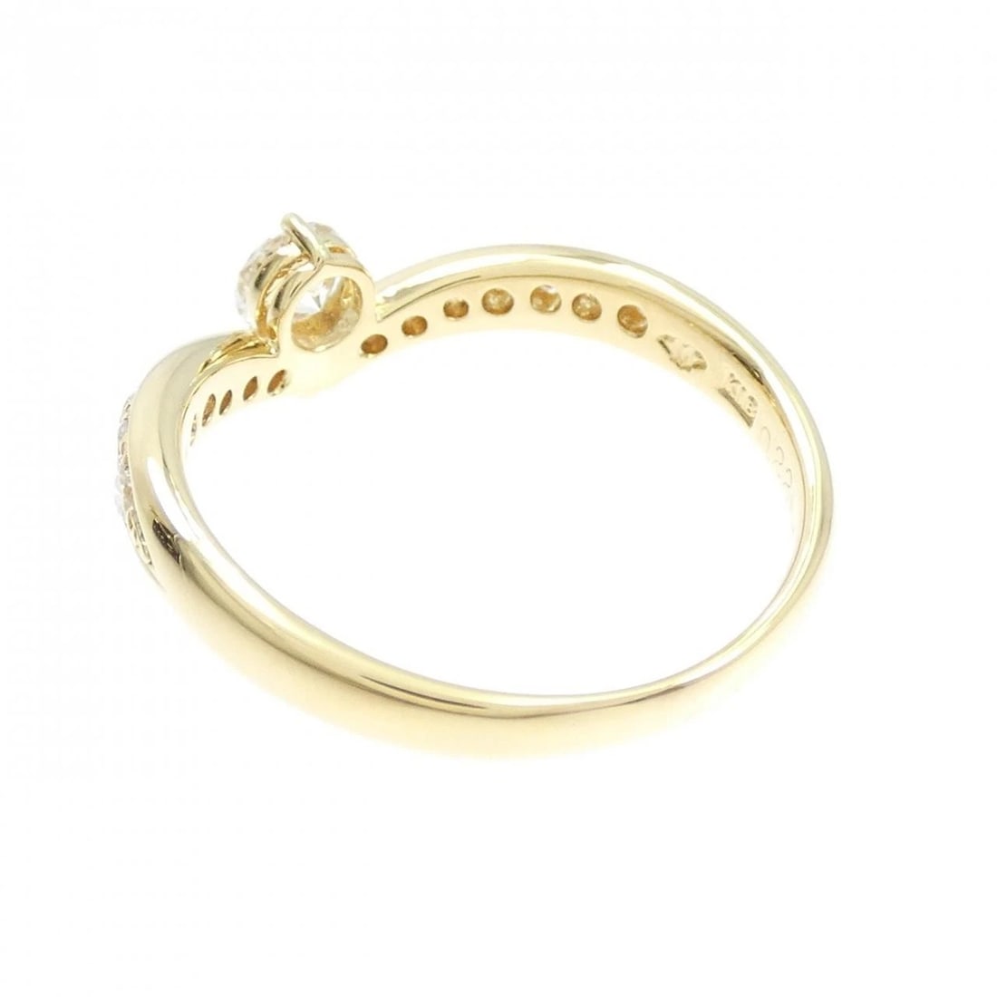 K18YG DIAMOND RING - 3