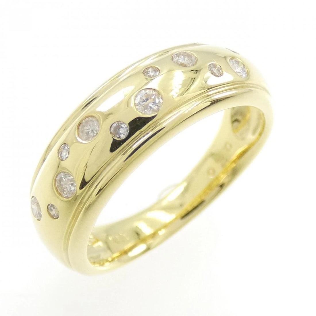 K18YG DIAMOND RING: K18YG Diamond Ring Brand: Unbranded Type: Ring Material: K18 Yellow Gold, Main Stone/Creation Natural Color: Yellow Gold Size: 6 ( US size) Accessories: None Accessories Notice: When