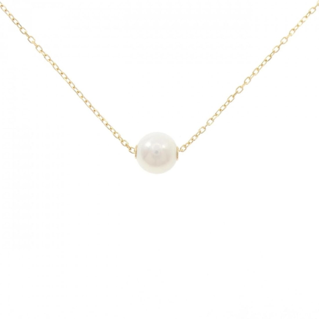 MIKIMOTO AKOYA PEARL NECKLACE: MIKIMOTO Akoya Pearl Necklace Brand: MIKIMOTO Type: Necklace Material: K18 Yellow Gold, Main Stone/Creation Akoya Pearl Color: Yellow Gold Size: ActualSize Diameter: 7.9mm Chain Max. W: 1.1mm 