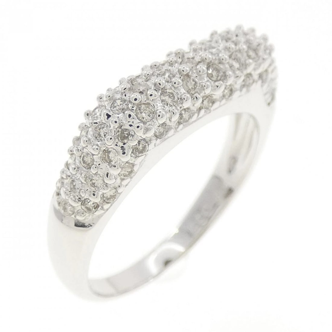 K18WG DIAMOND RING: K18WG Diamond Ring Brand: Unbranded Type: Ring Material: K18 White Gold, Main Stone/Creation Natural Color: White Gold Size: 6 US Accessories: None Accessories Notice: When purchasing pre-