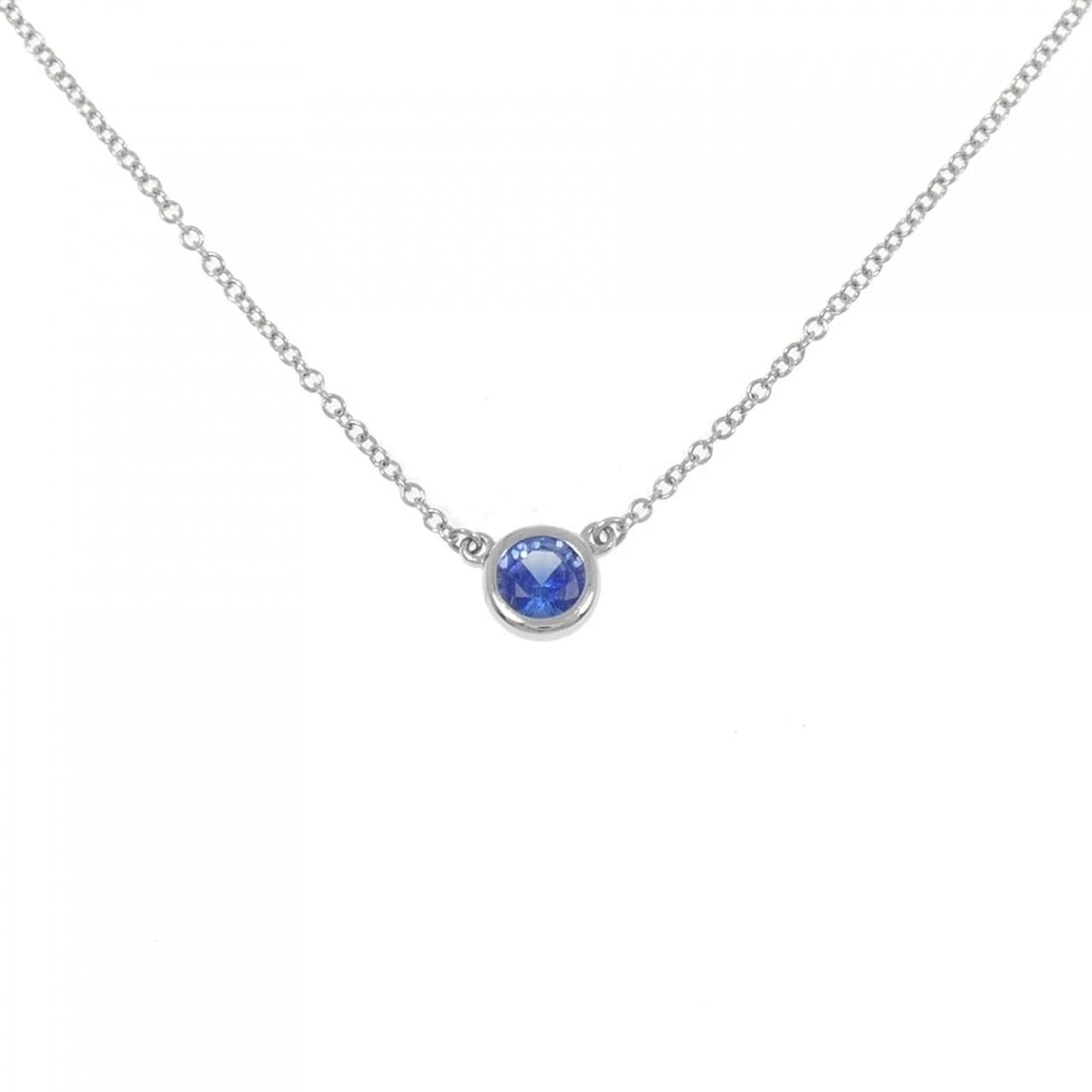 TIFFANY COLOR BY THE YARD NECKLACE: Tiffany Color By the Yard Necklace Brand: Tiffany Type: Necklace Material: Platinum 950, Color: Platinum Size: 41cm, ActualSize Diameter: 5.4mm Chain Max. W: 0.8mm Accessories: None