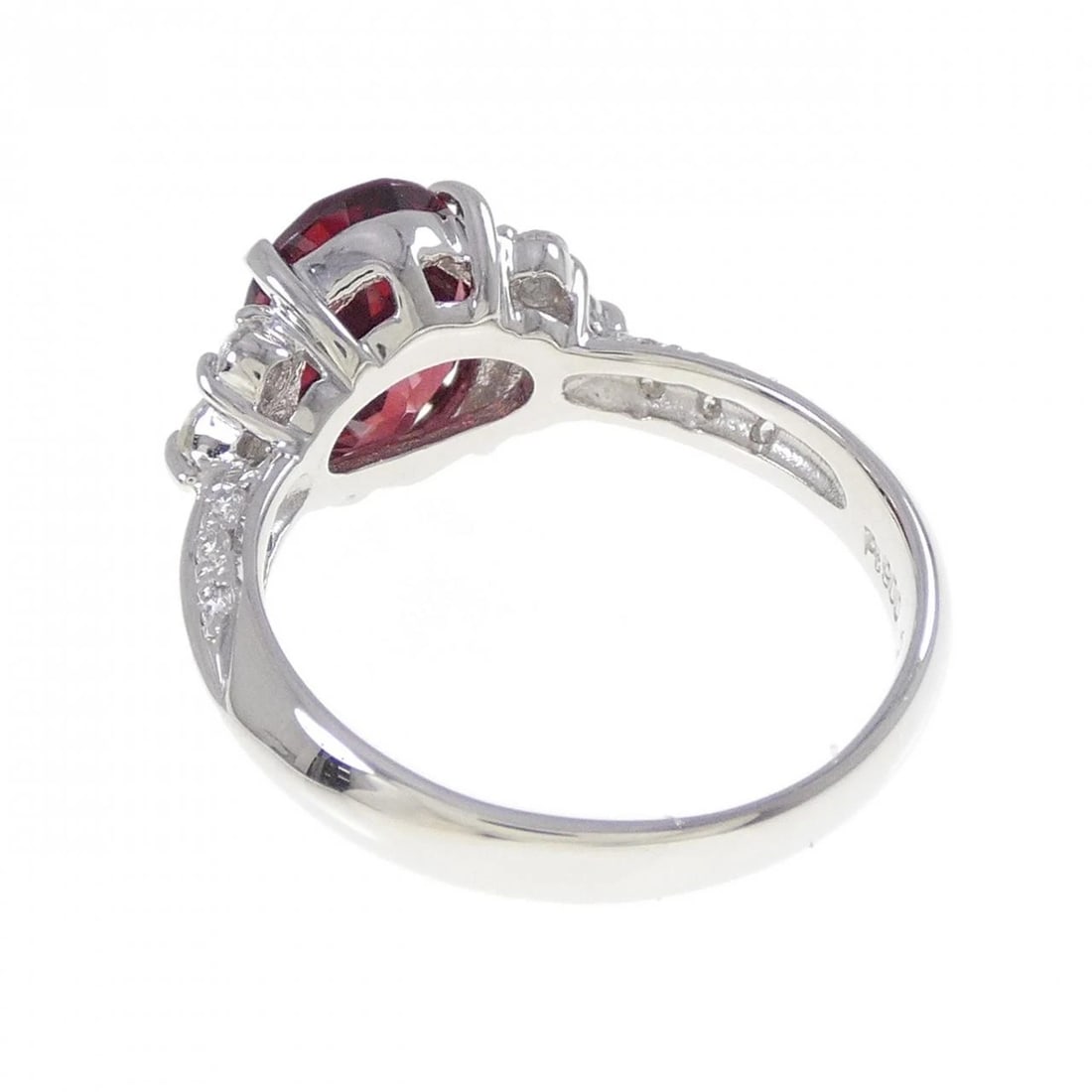 PT900 GARNET RING - 3