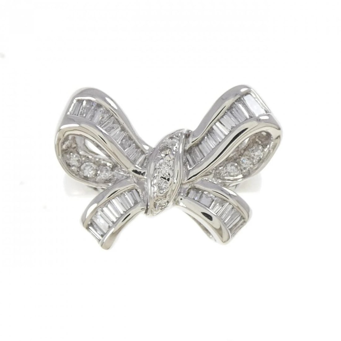 PT900 RIBBON DIAMOND RING - 2
